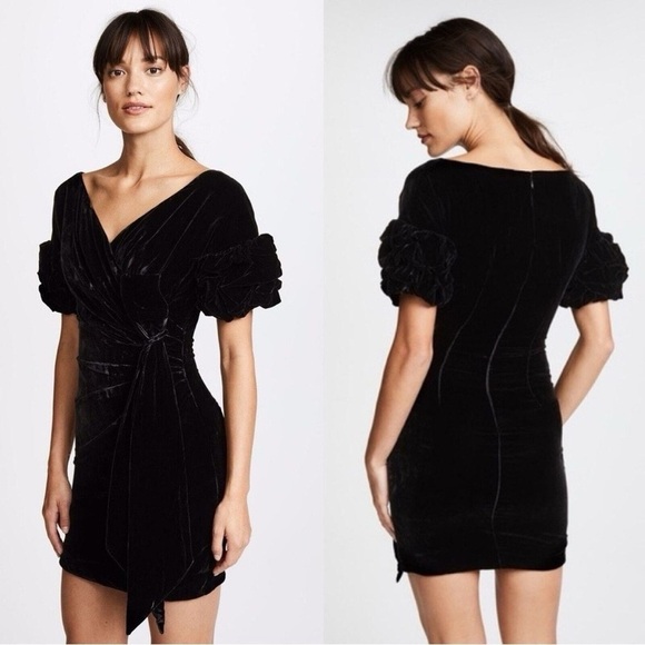 Free People Dresses & Skirts - Free People Silk Blend Velvet Wrap Dress